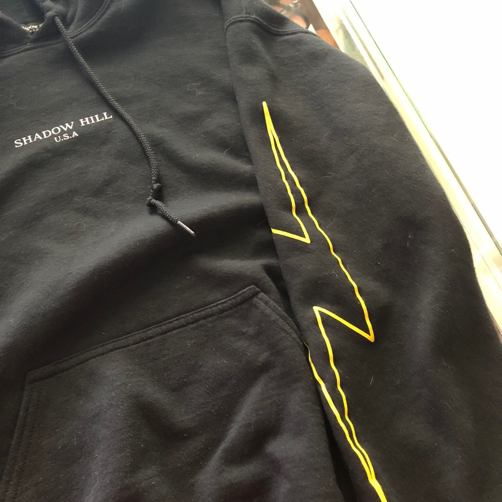 Shadow hill hoodie with lightning bolts